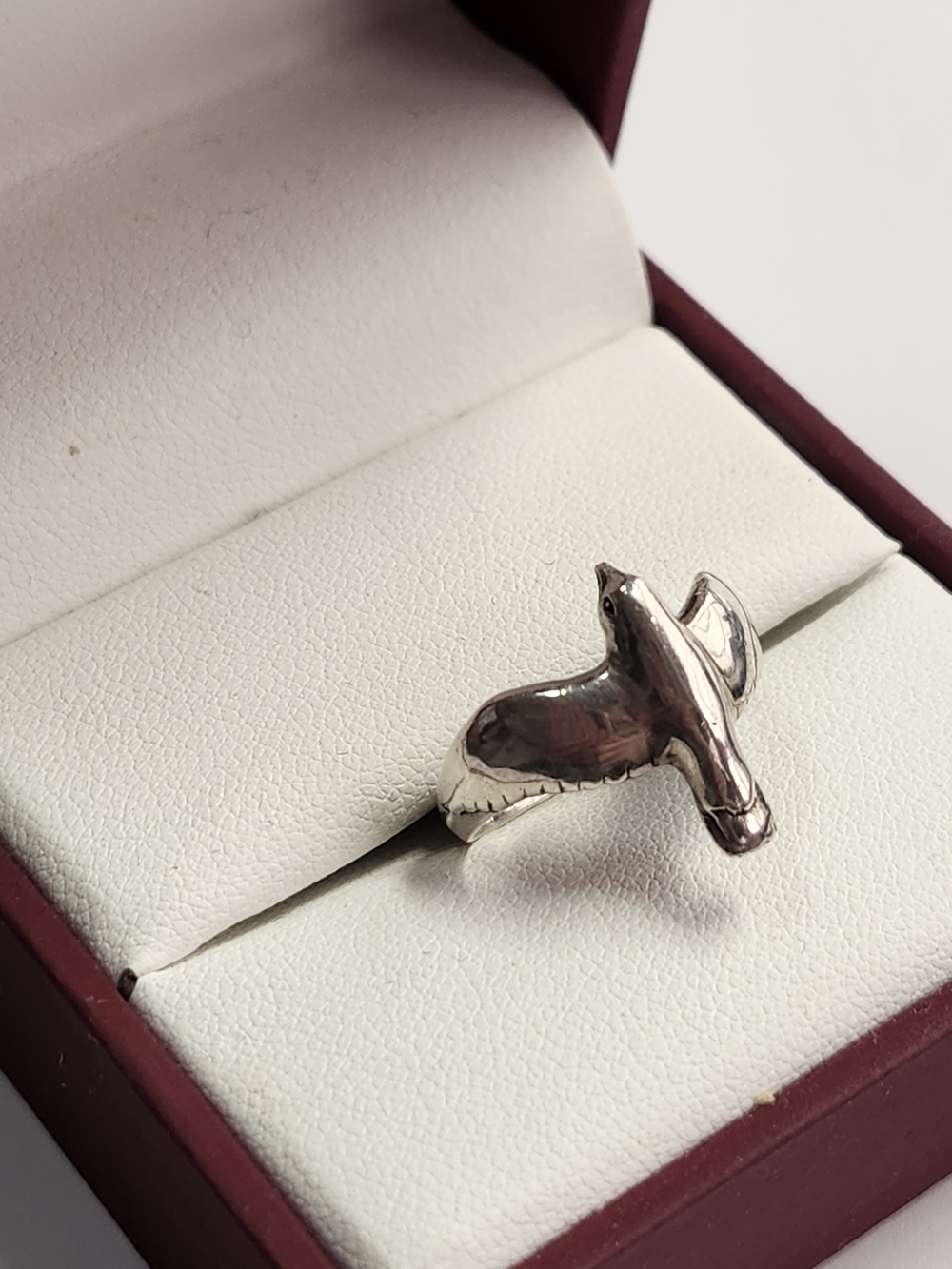 Sterling Silver Bird Ring Signed Indigo 925 Size 6.25